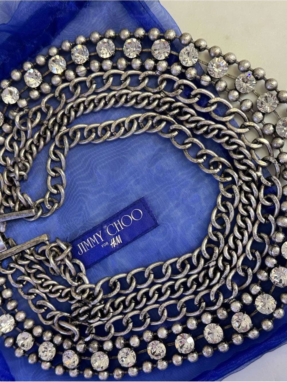 Jimmy Choo X H&M Crystal Multi-Chain Necklace - Picture 3 of 4